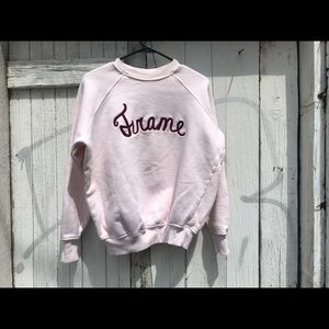 SOLD Frame Denim Light Pink Old School Sweatshirt